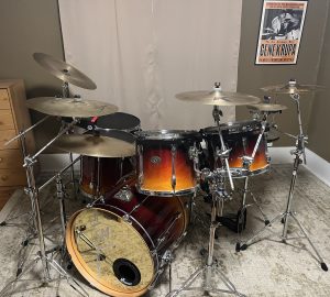 The current configuration of my Tama kit, 2024.